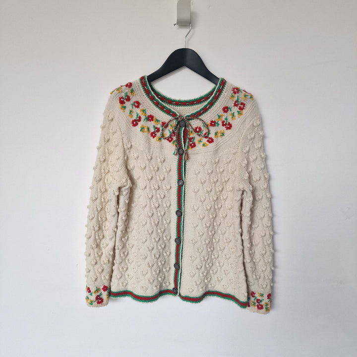 Austrian embroidered cardigan - UK 10