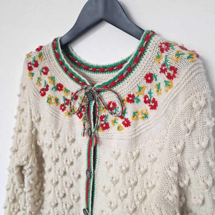 Austrian embroidered cardigan - UK 10