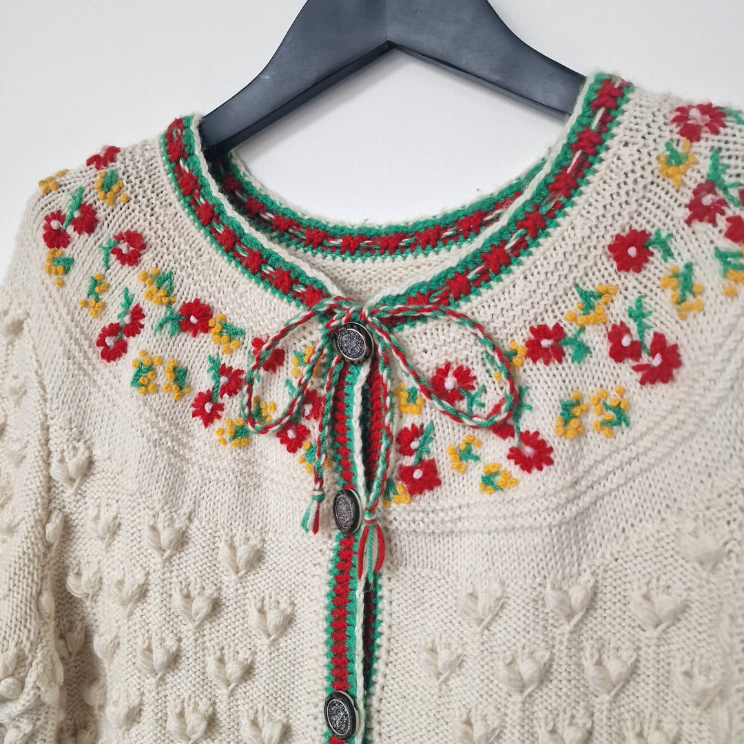 Austrian embroidered cardigan - UK 10