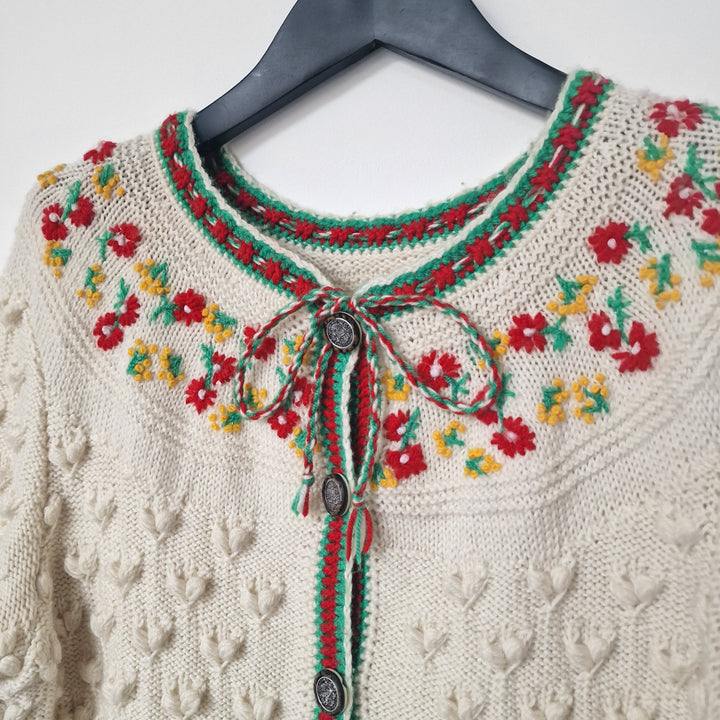 Austrian embroidered cardigan - UK 10