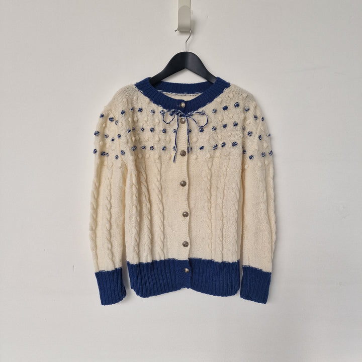 Austrian pom-pom cardigan - UK 10-12