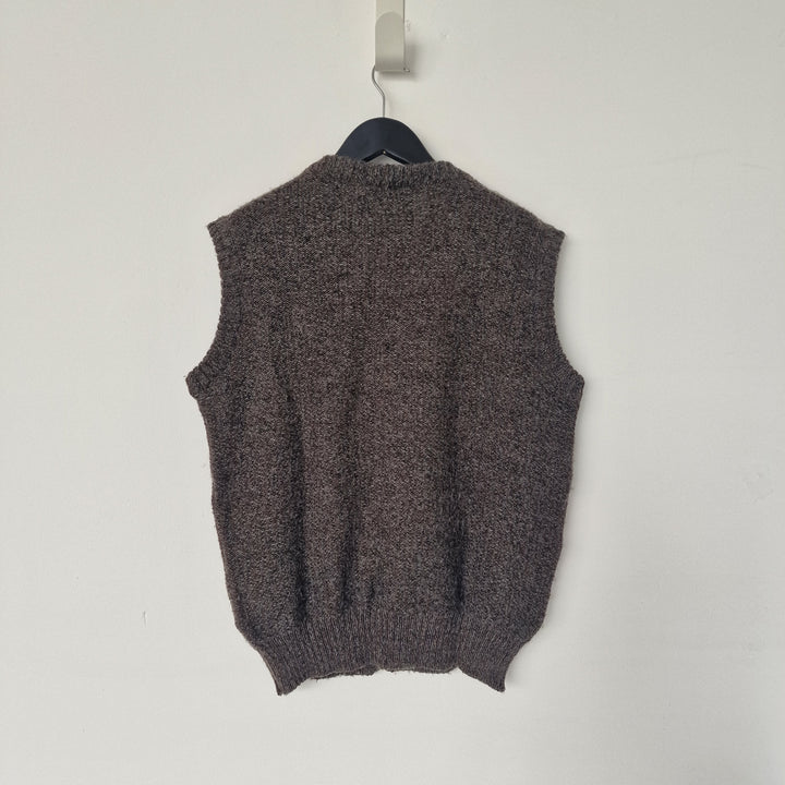 Brown Wool Tank Top - UK 12-14