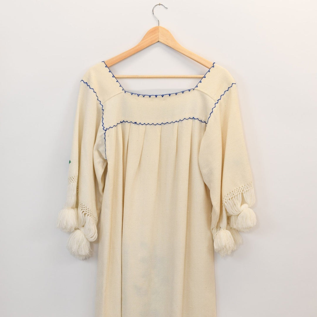 Vintage 70's smock folk dress - M