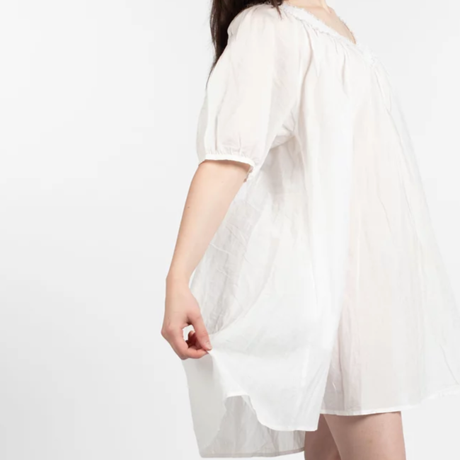 Moschino white cotton mini dress - M