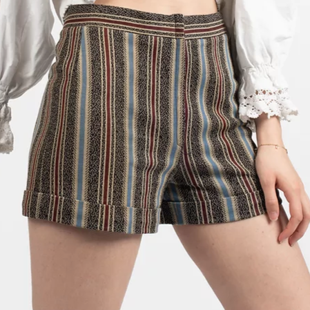 Cacharel jacquard striped shorts - UK 8-10